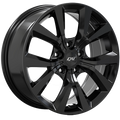 Dai Alloys - Mission - Black - Gloss Black - 17" x 7.5", 45 Offset, 5x114.3 (Bolt Pattern), 64.1mm HUB