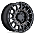 Black Rhino Powersports - SANDSTORM UTV - Black - SEMI GLOSS BLACK WITH MACHINED TINT - 15" x 7", 51 Offset, 4x156 (Bolt Pattern), 132mm HUB