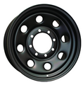 RTX Wheels - Steel Wheel - Black - Black - 16" x 7", 7 Offset, 8x170 (Bolt Pattern), 125mm HUB