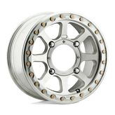 KMC Powersports - KS234 ADDICT 2 BEADLOCK - Silver - MACHINED - 14" x 7", 38 Offset, 4x137 (Bolt Pattern), 112.1mm HUB