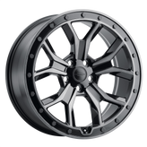 Redbourne Wheels - MORLAND - Black - GLOSS METALLIC W/ BLACK BRUSHED TINT FACE - 18" x 8.5", 25 Offset, 5x120 (Bolt Pattern), 72.56mm HUB