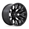 Fuel - D803 FLAME - Black - GLOSS BLACK MILLED - 22" x 12", -44 Offset, 6x135 (Bolt Pattern), 87.1mm HUB