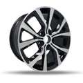 DTD - Replica - Black - Gloss Black Machined - 17" x 7.5", 42 Offset, 5x120 (Bolt Pattern), 67.1mm HUB