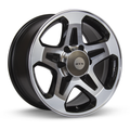 RTX Wheels - Courier - Black - Black Machined - 16" x 7", 30 Offset, 6x130 (Bolt Pattern), 84.1mm HUB