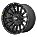 KMC Wheels - KM102 SIGNAL - Black - SATIN BLACK - 20" x 9", 18 Offset, 6x114.3, 139.7 (Bolt Pattern), 78.1mm HUB