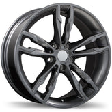 Replika - R198 - Gunmetal - Gloss Gunmetal - 19" x 8.5", 25 Offset, 5x112 (Bolt Pattern), 66.6mm HUB