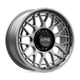 KMC Wheels - KM722 TECHNIC - Gunmetal - ANTHRACITE - 20" x 9", 18 Offset, 8x180 (Bolt Pattern), 124.2mm HUB