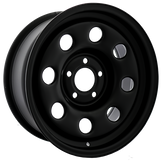 Envy Wheels - NX4 STEEL WHEEL - Black - FLAT BLACK - 16" x 7", 12 Offset, 5x114.3 (Bolt Pattern), 70.5mm HUB