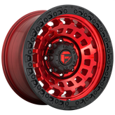 Fuel - D632 ZEPHYR - CANDY RED BLACK BEAD RING - 17" x 9", -12 Offset, 8x180 (Bolt Pattern), 124.2mm HUB