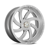 MSA Offroad Wheels - M36 SWITCH - Silver - BRUSHED TITANIUM - 22" x 7", 0 Offset, 4x137 (Bolt Pattern), 112.1mm HUB