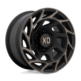 XD Series - XD860 ONSLAUGHT - Black - SATIN BLACK WITH BRONZE TINT - 20" x 12", -44 Offset, 8x165.1 (Bolt Pattern), 125.1mm HUB