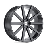 Redbourne Wheels - KENSINGTON - Gunmetal - GLOSS GUNMETAL - 24" x 10", 35 Offset, 5x120 (Bolt Pattern), 72.6mm HUB