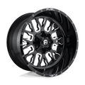 Fuel - D611 STROKE - Black - Gloss Black Milled - 20" x 10", -18 Offset, 6x135, 139.7 (Bolt Pattern), 106.1mm HUB