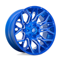 Fuel - D770 TWITCH - ANODIZED BLUE MILLED - 22" x 10", -18 Offset, 8x165.1 (Bolt Pattern), 125.1mm HUB