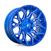 Fuel - D770 TWITCH - ANODIZED BLUE MILLED - 22" x 10", -18 Offset, 8x165.1 (Bolt Pattern), 125.1mm HUB