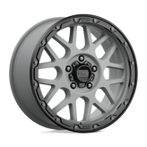 KMC Wheels - KM535 GRENADE OFF-ROAD - Gunmetal - MATTE GRAY MATTE BLACK LIP - 18" x 8.5", 35 Offset, 5x127 (Bolt Pattern), 71.5mm HUB