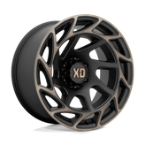 XD Series - XD860 ONSLAUGHT - Black - SATIN BLACK WITH BRONZE TINT - 20" x 10", -18 Offset, 6x139.7 (Bolt Pattern), 106.1mm HUB
