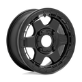 Fuel UTV - D922 BLOCK BEADLOCK - Black - MATTE BLACK WITH BLACK RING - 15" x 6", 38 Offset, 4x156 (Bolt Pattern), 132mm HUB