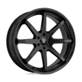 Asanti Black - ABL-32 KAISER - Black - SATIN BLACK GLOSS BLACK LIP - 20" x 9", 30 Offset, 6x139.7 (Bolt Pattern), 100.3mm HUB