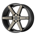 KMC Wheels - KM704 DISTRICT TRUCK - Black - Matte Black Dark Tint - 20" x 8.5", 38 Offset, 6x135 (Bolt Pattern), 87.1mm HUB