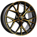 Dai Alloys - A-Spec - Black - Gloss Black - Machined Face - Bronze Face - 15" x 6.5", 40 Offset, 4x100 (Bolt Pattern), 73.1mm HUB