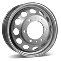 RSSW - Steel - Silver - Silver - 16" x 6", 115 Offset, 6x180 (Bolt Pattern), 138.9mm HUB