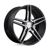 Niche - M169 TURIN - Black - Matte Black Machined - 20" x 10.5", 35 Offset, 5x120 (Bolt Pattern), 72.6mm HUB