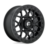 Fuel UTV - D916 TECH BEADLOCK - Black - MATTE BLACK - 15" x 10", 0 Offset, 4x137 (Bolt Pattern), 110.1mm HUB