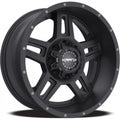 KranK Off-road - Hammer - Black - Satin Black - 17" x 9", 18 Offset, 5x127, 139.7 (Bolt Pattern), 77.8mm HUB