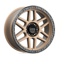 KMC Wheels - KM544 MESA - Bronze - MATTE BRONZE WITH BLACK LIP - 20" x 9", 18 Offset, 6x139.7 (Bolt Pattern), 106.1mm HUB