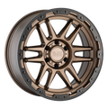 Black Rhino - APACHE - Gunmetal - MATTE BRONZE W/ BLACK RING & BLACK BOLTS - 18" x 9", 12 Offset, 6x139.7 (Bolt Pattern), 112.1mm HUB