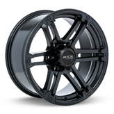 RTX Wheels - Slate - Black - Satin Black - 17" x 8", 25 Offset, 6x139.7 (Bolt Pattern), 106.1mm HUB