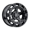 Black Rhino - CINCO - Black - Gloss Black with Stainless Bolt - 17" x 9.5", 12 Offset, 6x135 (Bolt Pattern), 87.1mm HUB
