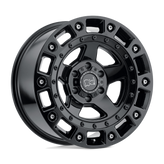 Black Rhino - CINCO - Black - Gloss Black with Stainless Bolt - 17" x 9.5", 12 Offset, 6x135 (Bolt Pattern), 87.1mm HUB