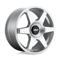 Rotiform - R114 SIX - Silver - GLOSS SILVER - 18" x 8.5", 45 Offset, 5x100, 112 (Bolt Pattern), 66.6mm HUB