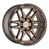 Black Rhino - APACHE - Gunmetal - MATTE BRONZE W/ BLACK RING & BLACK BOLTS - 17" x 8.5", 0 Offset, 6x139.7 (Bolt Pattern), 112.1mm HUB