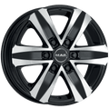 Mak Wheels - STONE6 W - Black - BLACK MIRROR - 17" x 7.5", 60 Offset, 6x130 (Bolt Pattern), 84.1mm HUB