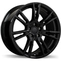 Replika - R231 - Black - Gloss Black - 18" x 8", 25 Offset, 5x112 (Bolt Pattern), 66.6mm HUB