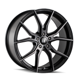 Touren - TF01 - Black - MATTE BLACK WITH DARK TINT - 17" x 7.5", 40 Offset, 5x100 (Bolt Pattern), 56.1mm HUB