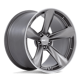 American Racing - TTF - Gunmetal - Matte Anthracite with Machined Lip - 20" x 11", 50 Offset, 5x114.3 (Bolt pattern), 72.56mm HUB - AR946AD20111250