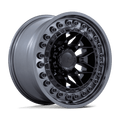 Black Rhino - ALPHA - Black - Matte Black with Gunmetal Lip - 20" x 10", -18 Offset, 8x165.1 (Bolt pattern), 125.1mm HUB - BR008MA20108018N