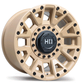 Fast HD - Knuckles - Desert Sand - 17" x 9", 0 Offset, 6x135/139.7 (Bolt pattern), 87.1mm HUB