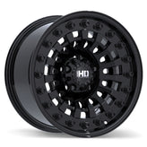 Fast HD - Shred - Black - Gloss Black - 17" x 9", 0 Offset, 5x127 (Bolt pattern), 71.5mm HUB