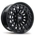 Fast HD - Shred - Black - Gloss Black - 20" x 10", 0 Offset, 6x139.7 (Bolt pattern), 106.1mm HUB - F264-2000-83BN+00C061