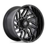 Fuel - D807 HURRICANE - Black - Gloss Black Milled - 20" x 9", 1 Offset, 5x150 (Bolt pattern), 110.1mm HUB - D80720905650