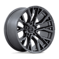 Fuel - D848 REBAR - Gunmetal - Matte Gunmetal - 20" x 10", -18 Offset, 5x127 (Bolt pattern), 71.5mm HUB