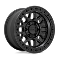 KMC Wheels - KM549 GRS - Black - Satin Black - 17" x 8.5", 0 Offset, 6x139.7 (Bolt pattern), 106.1mm HUB - KM54978568700