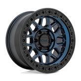 KMC Wheels - KM549 GRS - Midnight Blue with Gloss Black Lip - 17" x 9", 18 Offset, 6x114.3 (Bolt pattern), 66.06mm HUB - KM54979064918