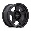 KMC Wheels - KM728 LOBO - Black - Matte Black - 17" x 8.5", -10 Offset, 6x120 (Bolt pattern), 66.9mm HUB - KM728MX17857710N