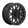 KMC Powersports - KS235 GRENADE BEADLOCK - Black - Satin Black - 15" x 6", 38 Offset, 5x114.3 (Bolt pattern), 72.56mm HUB - KS23556012738